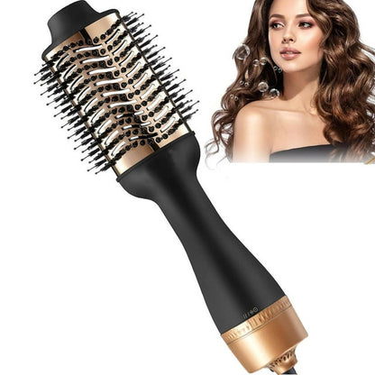 Hair Dryer and Blow Dryer Brush in One, 4 in 1 Hair Dryer and Styler Volumizer with Negative Ion Anti-frizz Ceramic Titanium Barrel Hot Air Straightener Brush for All Hair Types